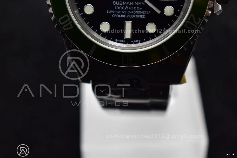 on SS Edition Bracelet 16610 Green Steel LV SH3135 904L Best V2 ARF1:1 Submariner 0115